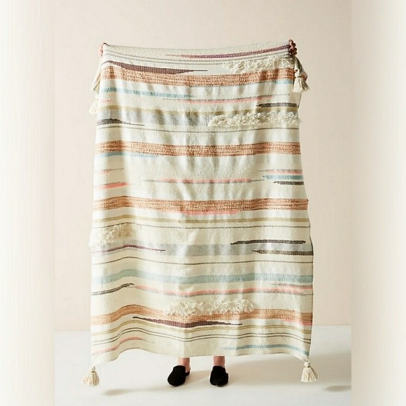 Anthropologie Other - Anthropologie Jess Feury woven sunstreak throw